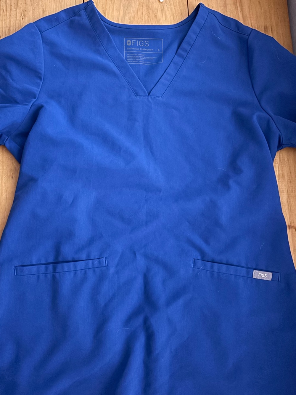 FIGS Winning Blue V-Neck Scrub Top